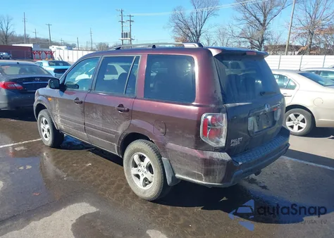 2007 Honda Pilot Ex из США, поврежденный, VIN 5FNYF28447B030148
